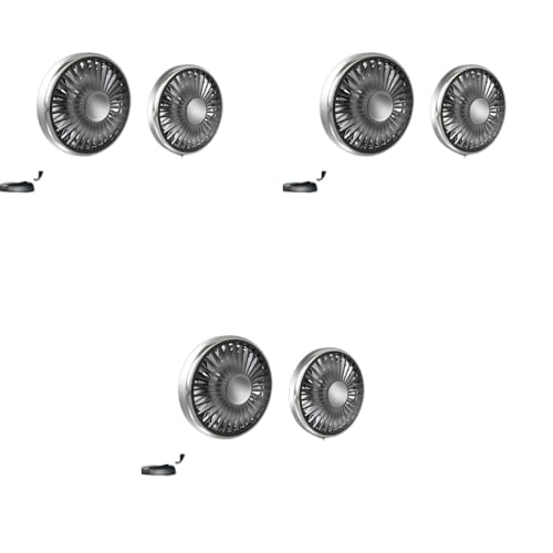 STHIRA® Fan for Car Back Seat USB Dual Head 3-Speed Adjustable Cooling Air with 360 Degree Rotation Independent Switch Compact Design Auto Headrest Ideal Cars SUVs 3 PCS STHIRA® Fan for Car Back Seat USB Dual Head 3-Speed Adjustable Cooling Air with 360 Degree Rotation Independent Switch Compact Design Auto Headrest Ideal Cars SUVs 3 PCS